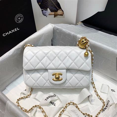 coco chanel white purse|coco chanel purses for sale.